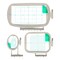 3pc Embroidery Hoop Set & Accessories for Brother SE700, PE545 & Other Models